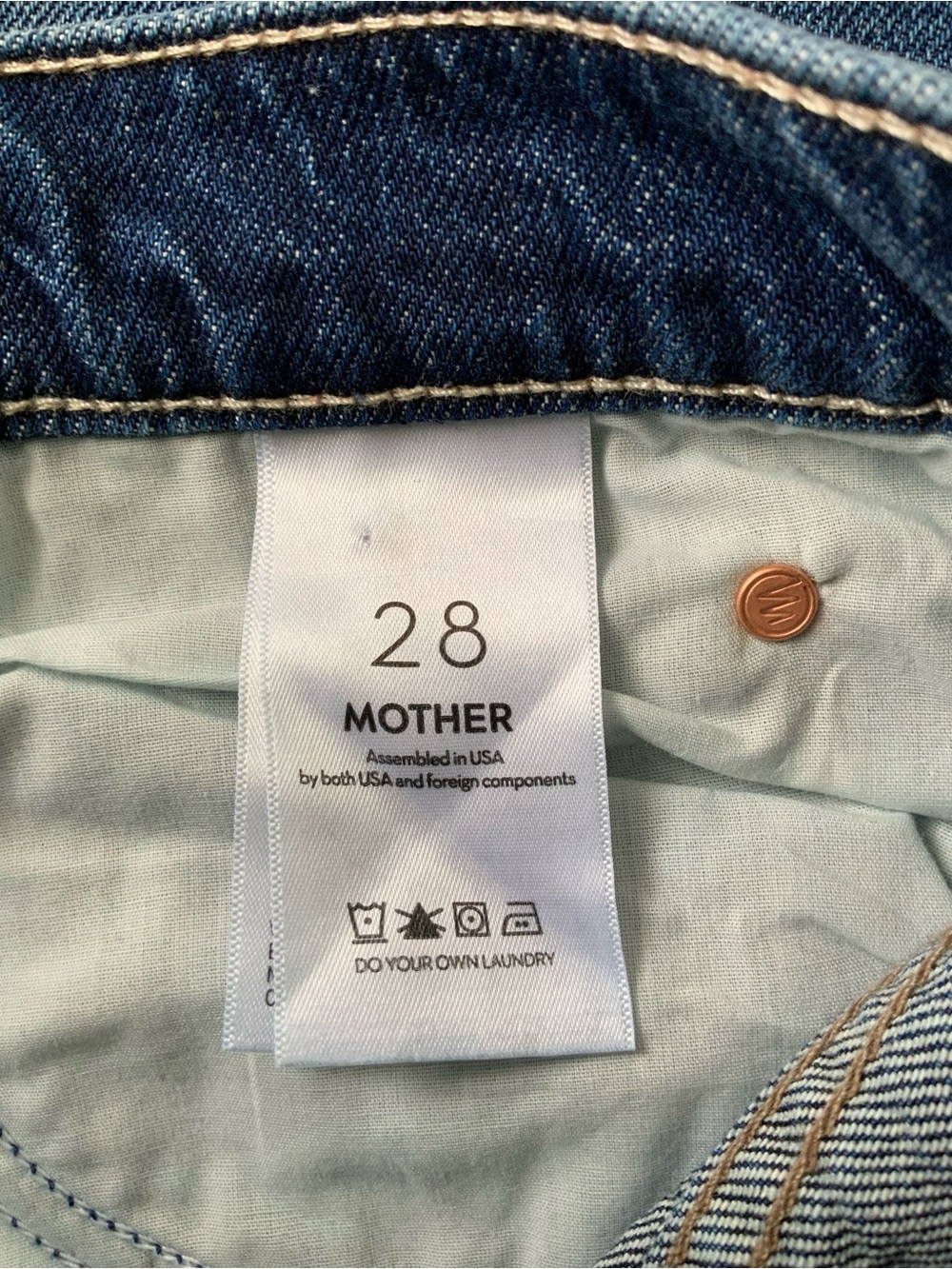 NWT MOTHER SUPERIOR Jeans Spitfire Nerdy Cuff Did You Bring Me Anything? Size 28 - Picture 9 of 14